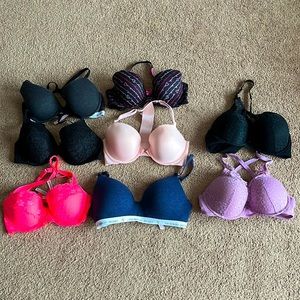 LOT of 8 Bras Size 34D